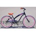 Anti-Rust Aluminum frame  Fito Modena II Alloy Single 1-speed - Black / Pink rims  women's 26" Beach Cruiser Bike Bicycle - B01IAIH7JA